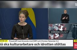 Presskonferens med kulturminister Amanda Lind
